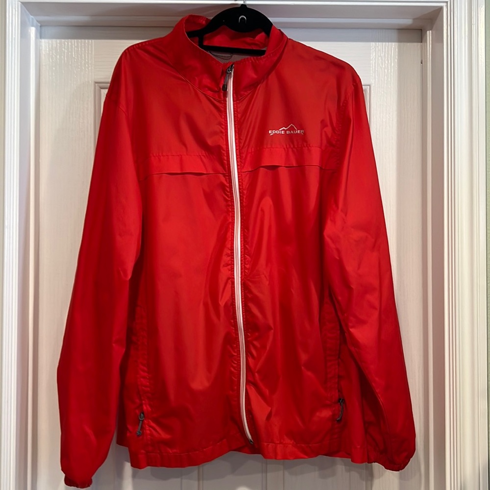 Eddie Bauer Windbreaker Red Large